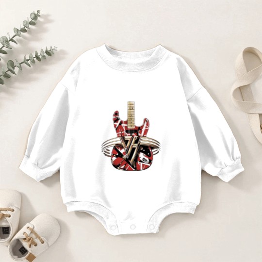 Discover red van guitar halen Baby Romper Sweatshirts