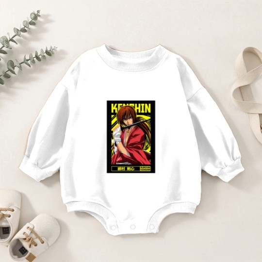 Discover Himura Kenshin = Rurouni Kenshin = Anime Baby Romper Sweatshirts