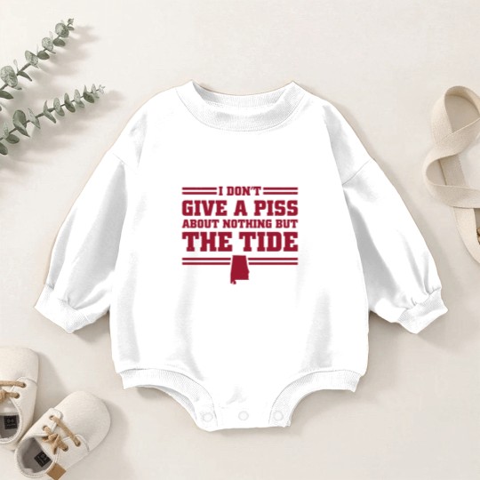 Discover I Don't Give A Piss About Nothing But The Tide Albm Football 1 Baby Romper Sweatshirts