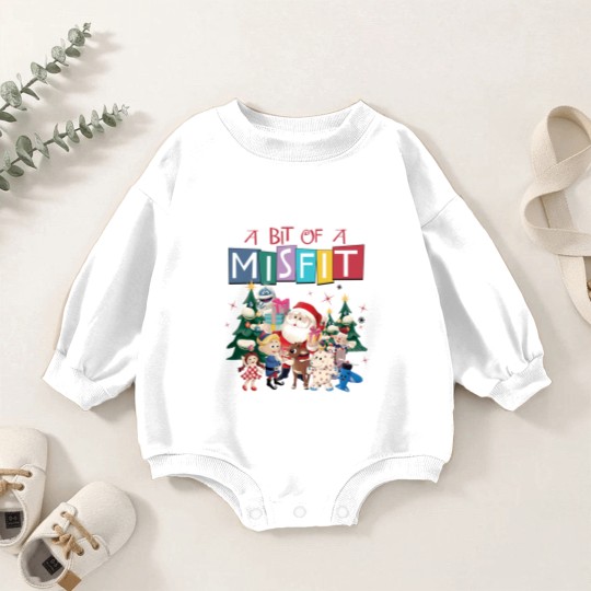Discover Misfit Toys Christmas Baby Romper Sweatshirts | A Bit Of A Misfit Baby Romper Sweatshirts
