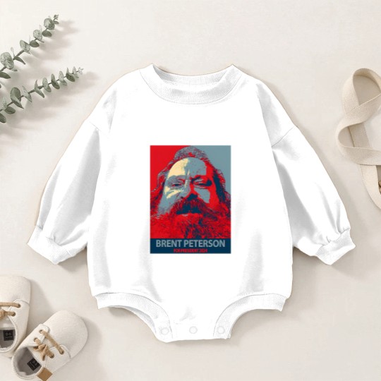 Discover Vote Brent Peterson 2024! Baby Romper Sweatshirts