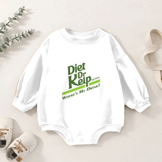 Discover Diet Dr Kelp Wheres My Drink 90s Meme Baby Romper Sweatshirts