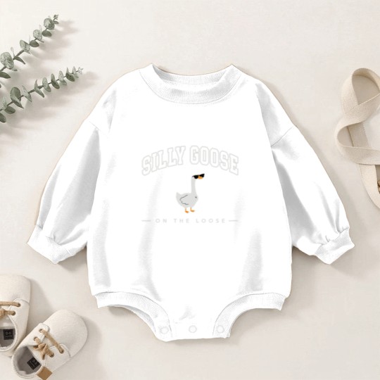 Discover Silly Goose On The Loose Baby Romper Sweatshirts