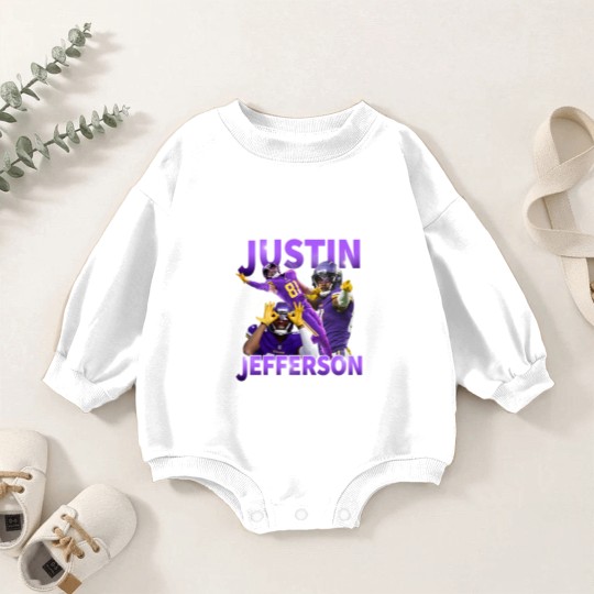 Discover Justin Jefferson Baby Romper Sweatshirts, Justin Jefferson Baby Romper Sweatshirts, Justin Jefferson Merch,Justin Jefferson Baby Romper Sweatshirts