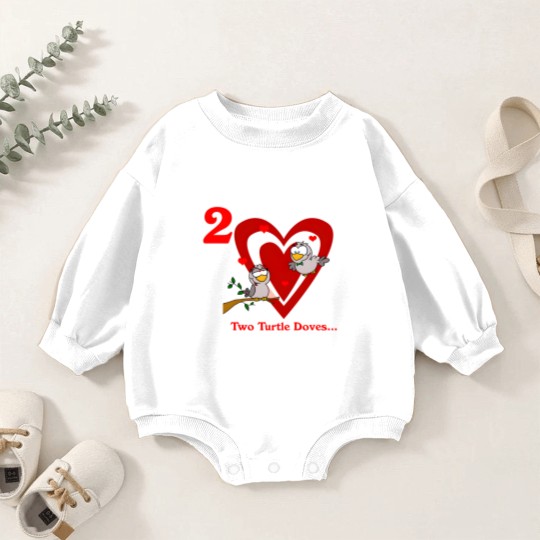 Discover Two Turtle Doves Baby Romper Sweatshirts