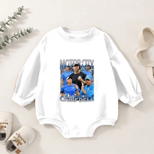 Discover Vintage 90s Graphic Style Motorcity Dan Baby Romper Sweatshirts, Dan Campbell Baby Romper Sweatshirts, Vintage Oversized Sport Baby Romper Sweatshirts