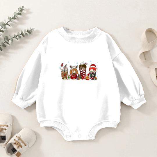 Discover Christmas Baby Romper Sweatshirts, Christmas Coffee Baby Romper Sweatshirts, Kids Christmas Baby Romper Sweatshirts