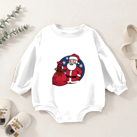 Discover Vault Santa - Falllout - Baby Romper Sweatshirts