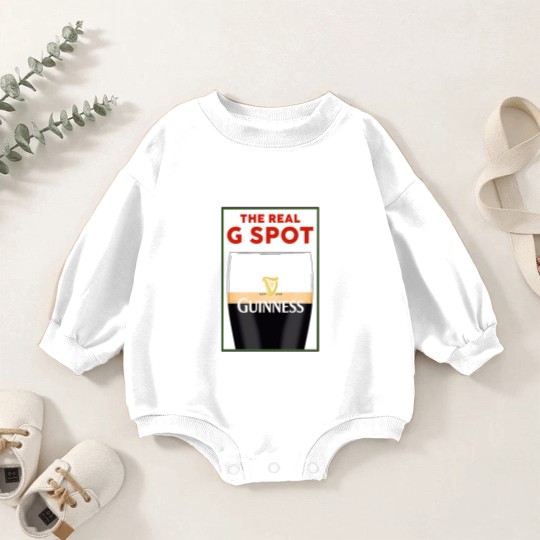 Discover Guinness Vintage Baby Romper Sweatshirts, Split the G, Funny Baby Romper Sweatshirts