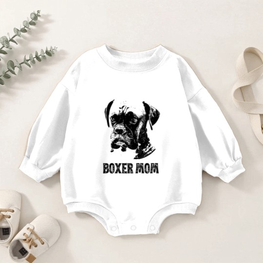 Discover Boxer Dog Mom - Boxer Mom - Boxer Dog - Baby Romper Sweatshirts