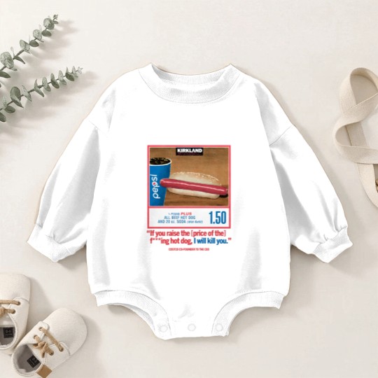 Discover Costco Hot Dog & Soda Combo Baby Romper Sweatshirts