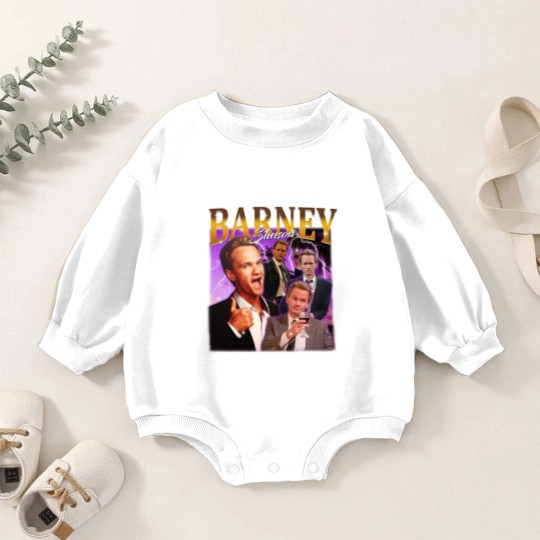 Discover Retro Barney Stinson Baby Romper Sweatshirts, Barney Stinson Baby Romper Sweatshirts, Vintage Barney Stinson Baby Romper Sweatshirts
