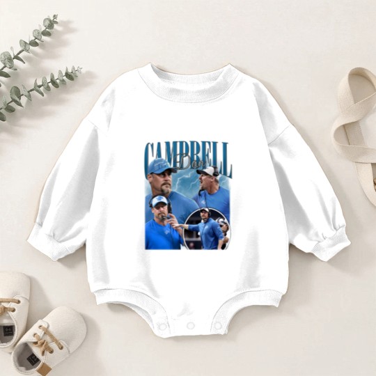 Discover Vintage Dan Campbell Baby Romper Sweatshirts, Baby Romper Sweatshirts, Baby Romper Sweatshirts, Football Baby Romper Sweatshirts