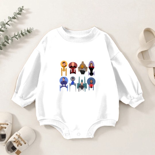 Discover Trek ships & captains 2020 Baby Romper Sweatshirts