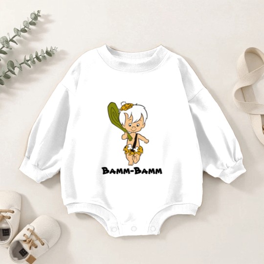 Discover The Flintstones | Bamm-Bamm Rubble Baby Romper Sweatshirts