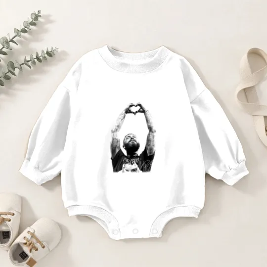 Discover Post Malone Hand Hearts Baby Romper Sweatshirts