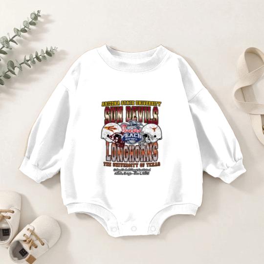 Discover 2025 Chick-fil-A Peach Bowl Matchup Baby Romper Sweatshirts Arizonna State Sun Devills