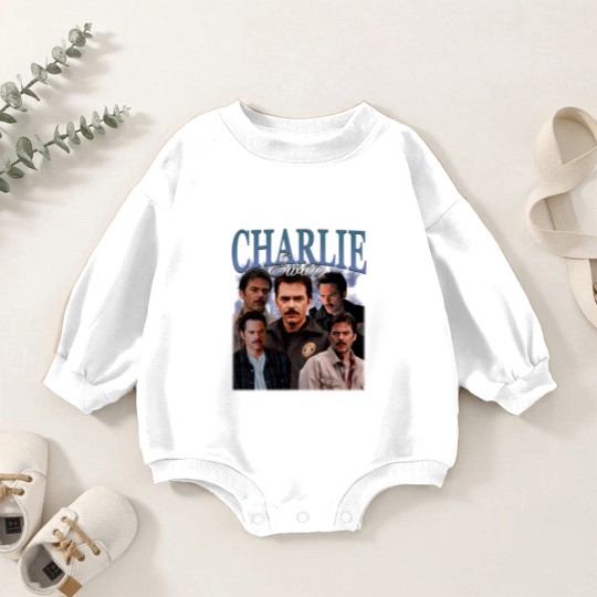 Discover Charlie Swan Vintage Washed Baby Romper Sweatshirts,Retro Billy Burke Baby Romper Sweatshirts