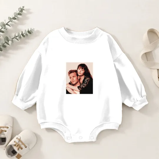 Discover Shannen Doherty Brenda Walsh Luke Perry Dylan McKay Baby Romper Sweatshirts, RIP Shannen Doherty 1971-2024