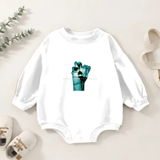 Discover Spoonman Soundgarden Chris Cornell Rock Single Band Black Baby Romper Sweatshirts