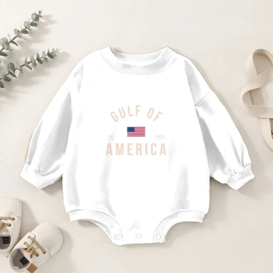 Discover Gulf of America Baby Romper Sweatshirts, Comfort Colors Unisex Patriotic Baby Romper Sweatshirts, United States of America Baby Romper Sweatshirts