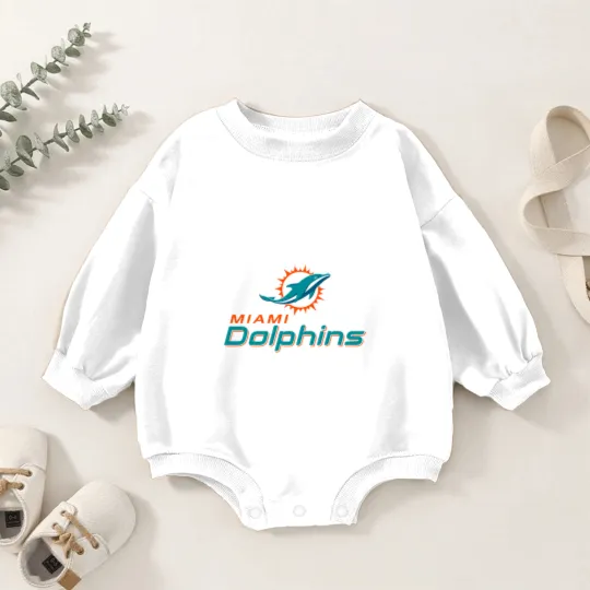 Discover Miami Dolphins Baby Romper Sweatshirts