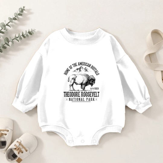 Discover Theodore Roosevelt National Park Souvenirs Hiking Adventure - Theodore Roosevelt - Baby Romper Sweatshirts