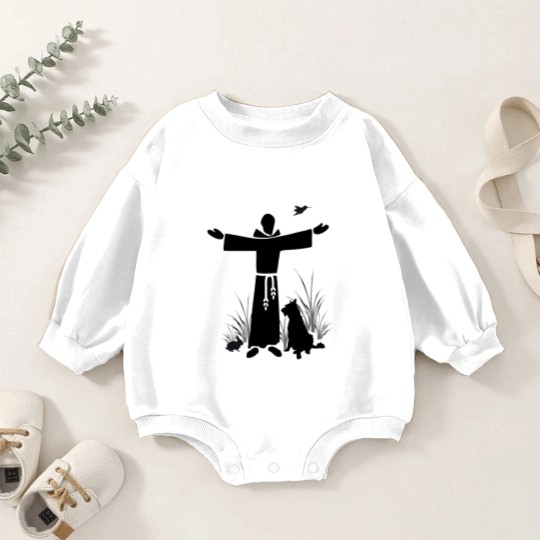 Discover Feast of St Francis of Assisi Baby Romper Sweatshirts