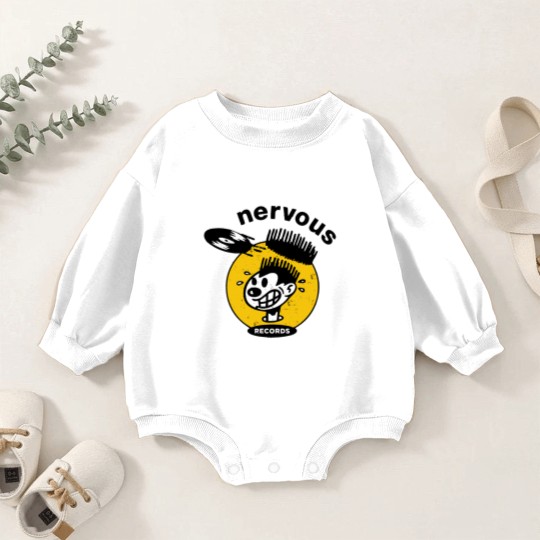 Discover Vintage Nervous vinyl - Vinyl Records - Baby Romper Sweatshirts