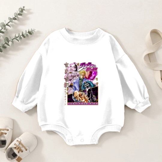 Discover Vintage Yoshikage Kira Jojo's Bizzare Adventure Baby Romper Sweatshirts