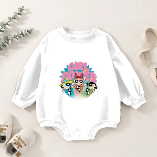 Discover Powerpuff Girls Baby Romper Sweatshirts, Girl Power Baby Romper Sweatshirts