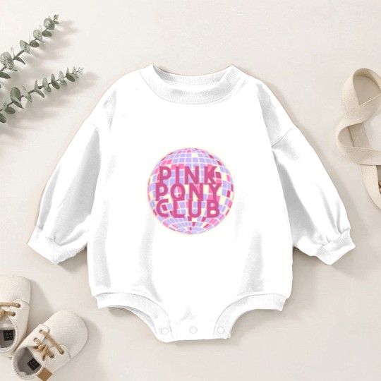 Discover Pink Pony Club Disco Baby Romper Sweatshirts