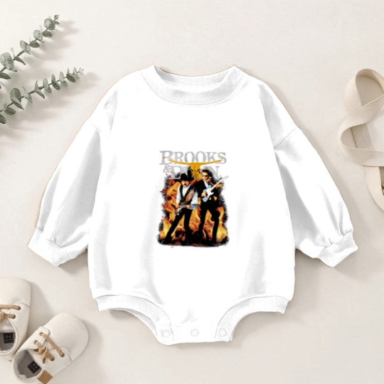 Discover Brooks And Dunn Baby Romper Sweatshirts, Vintage Country Concert Unisex Baby Romper Sweatshirts