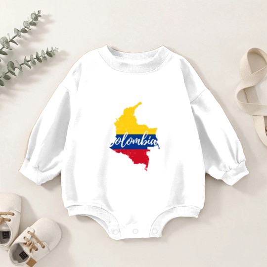 Discover Mapa de Colombia - Map of Colombia - Colombia - Baby Romper Sweatshirts