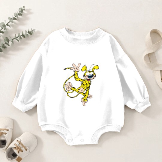 Discover Marsupilami waving Baby Romper Sweatshirts