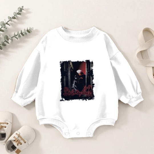 Discover Retro PS2 Devil May Cry - Vintage Y2K Video Game Baby Romper Sweatshirts