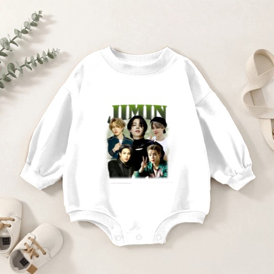 Discover Limited Jimin Korean Pop Baby Romper Sweatshirts Vintage Unisex Baby Romper Sweatshirts