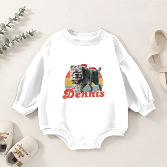 Discover Kids Minecraft Baby Romper Sweatshirts, Dennis Baby Romper Sweatshirts for Gamers