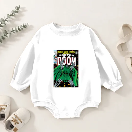 Discover Dr. Dooom Baby Romper Sweatshirts, 90's style, Comic Baby Romper Sweatshirts
