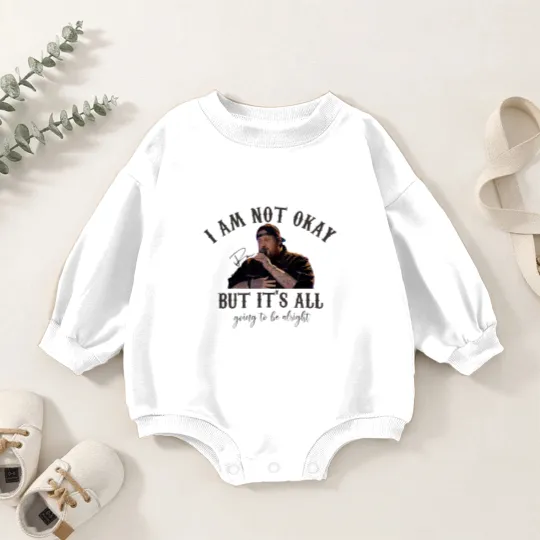 Discover I'm not okay- Jellyroll- Unisex Heavy Cotton Baby Romper Sweatshirts