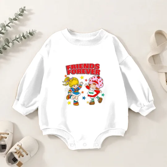Discover Friends forever - Rainbow Brite - Baby Romper Sweatshirts