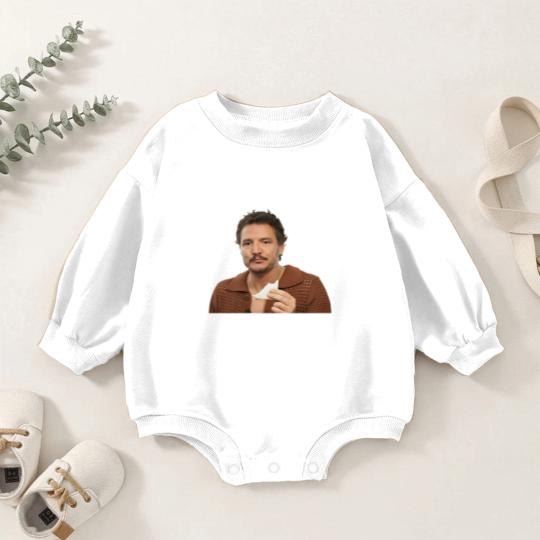 Discover Pedro Pascal Eating Sandwich Baby Romper Sweatshirts, Pedro Pascal  Baby Romper Sweatshirts