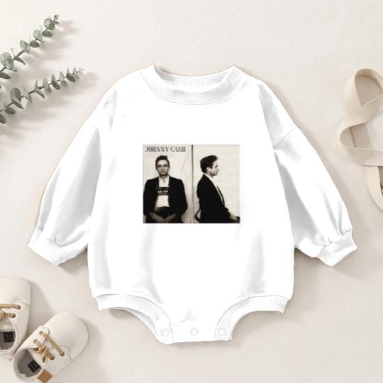 Discover Johnny Cash Mugshot Country Rock Baby Romper Sweatshirts. Johnny Cash