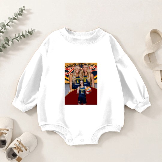 Discover Lexie Hull & Sophie Cunningham Indiana Fever Vintage Trio Baby Romper Sweatshirts – Step Sisters Baby Romper Sweatshirts
