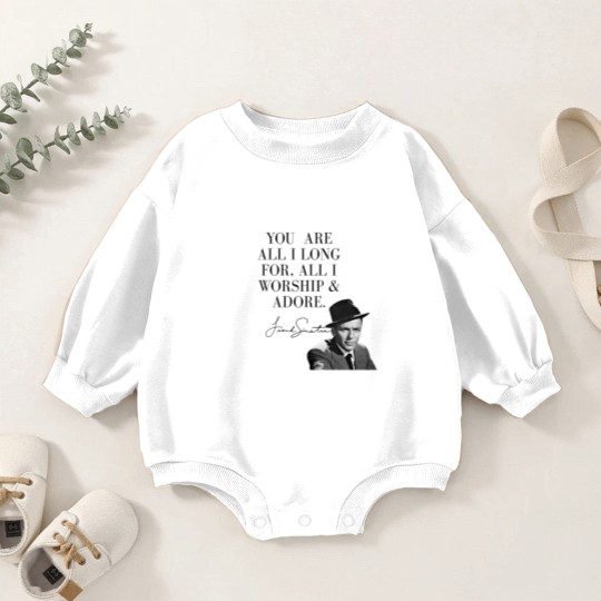 Discover Frank Sinatra Baby Romper Sweatshirts, Gift for Her, Moon Baby Romper Sweatshirts, Music Baby Romper Sweatshirts