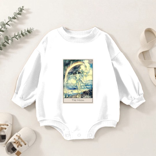 Discover Tarot - The Moon - Tarot - Baby Romper Sweatshirts