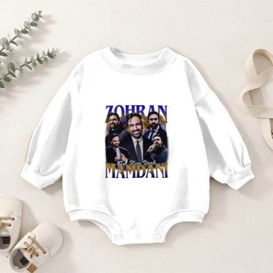 Discover Zohran For New York City Bootleg 90s Vintage Baby Romper Sweatshirts