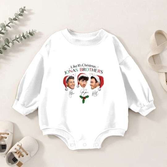 Discover Like It's Christmas Jonas Brothers Baby Romper Sweatshirts, Jonas Brothers Unisex Baby Romper Sweatshirts
