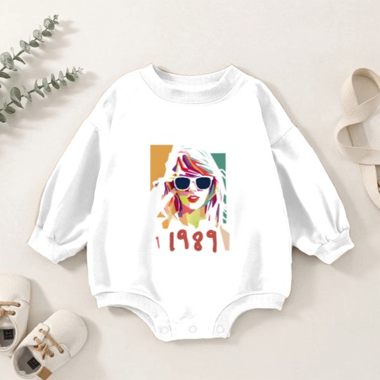 Discover Kids 1989 Watercolor Taylorr Swifts Vintage Baby Romper Sweatshirts