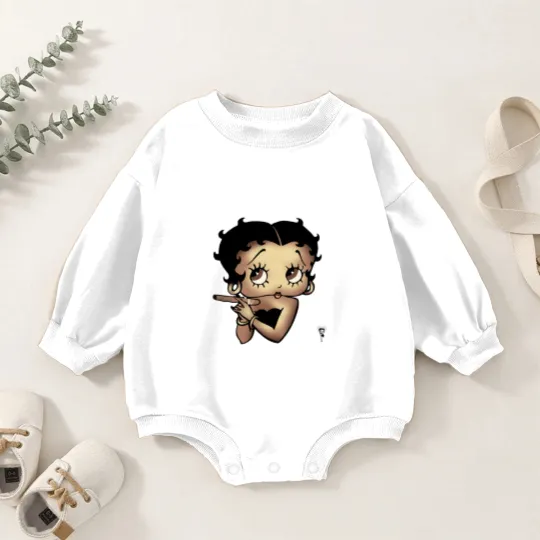 Discover Betty Boops 90s Baby Romper Sweatshirts